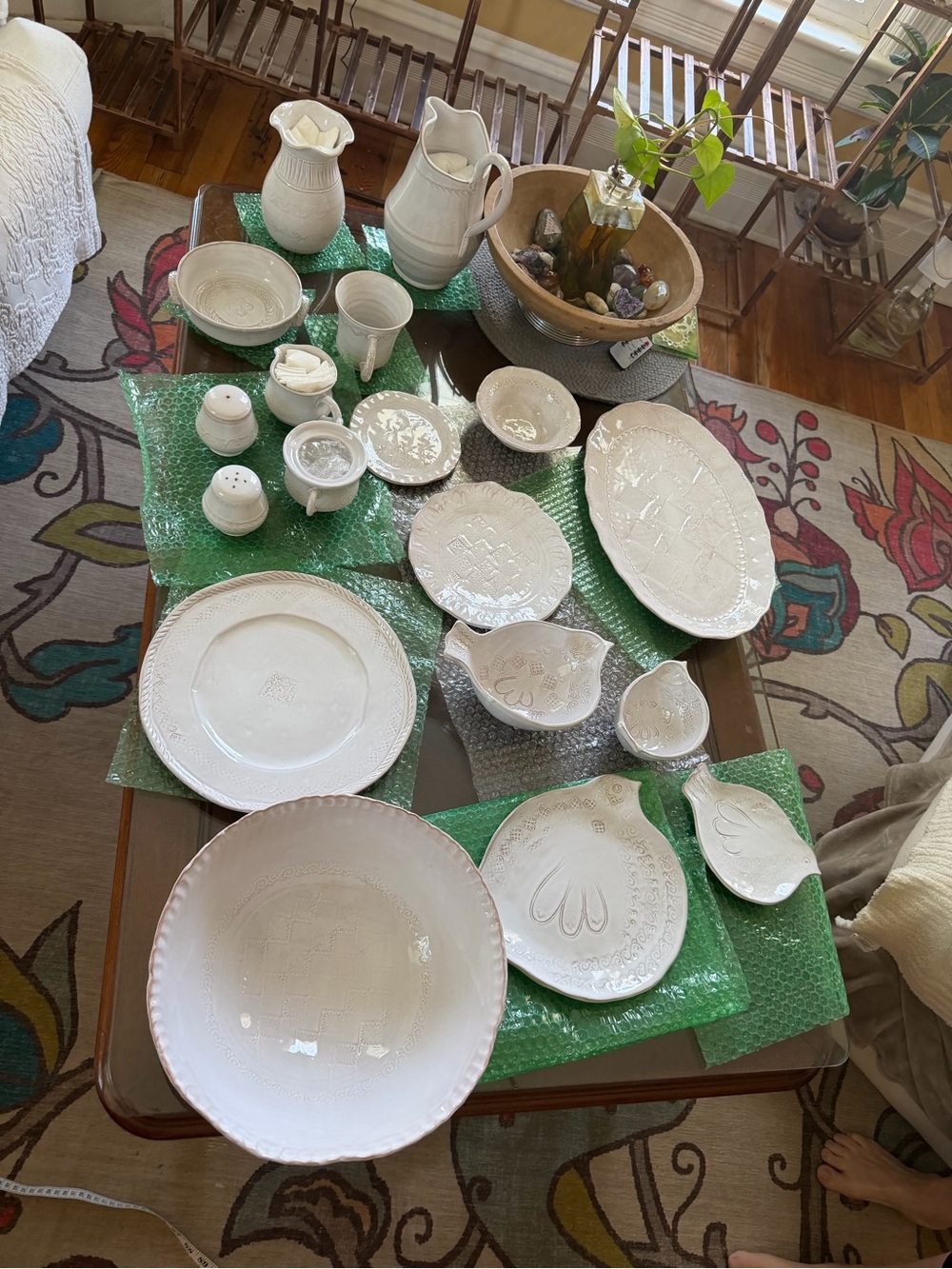 Vietri White Ceramic Dinnerware & Serving Set